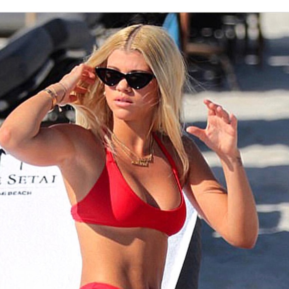 Red bikini top NWT